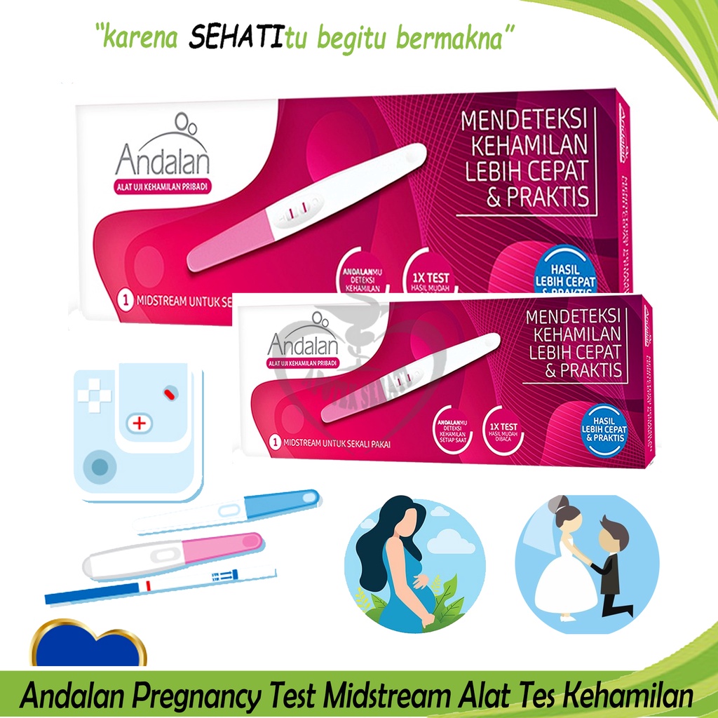 Andalan Pregnancy Testpack Midstream Tespek Kehamilan