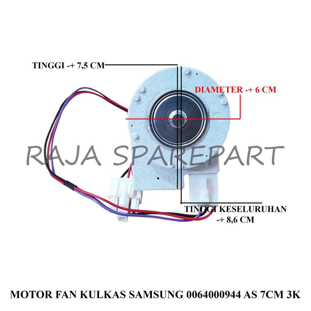 MOTOR FAN KULKAS SAMSUNG 0064000944 AS 7CM 3K