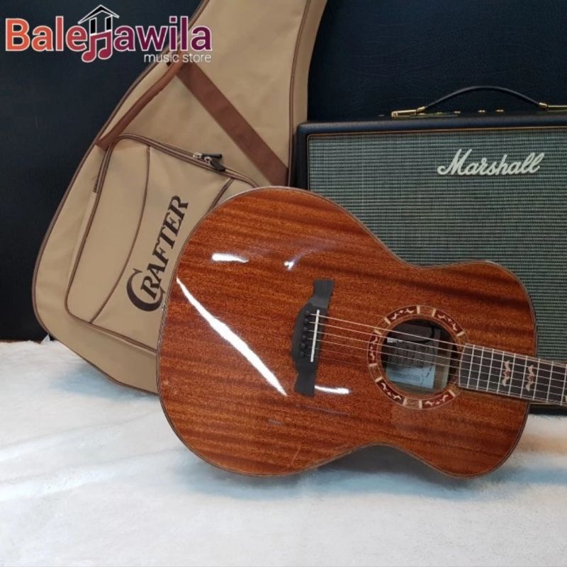 Gitar Akustik Elektrik CRAFTER STG G-15E Pro Solid Brand Korea