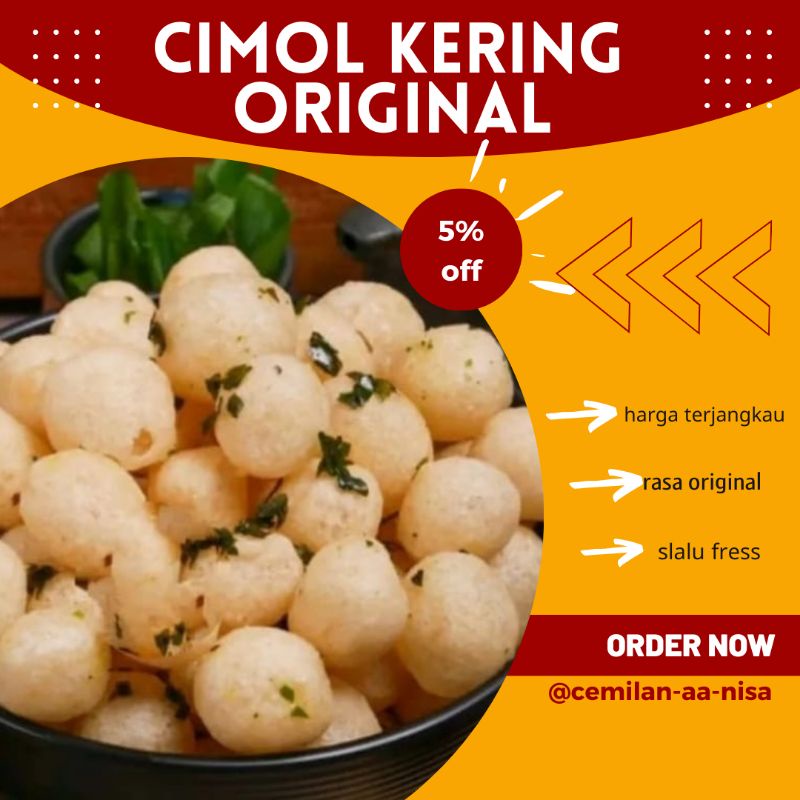 

cimol kering original daun jeruk