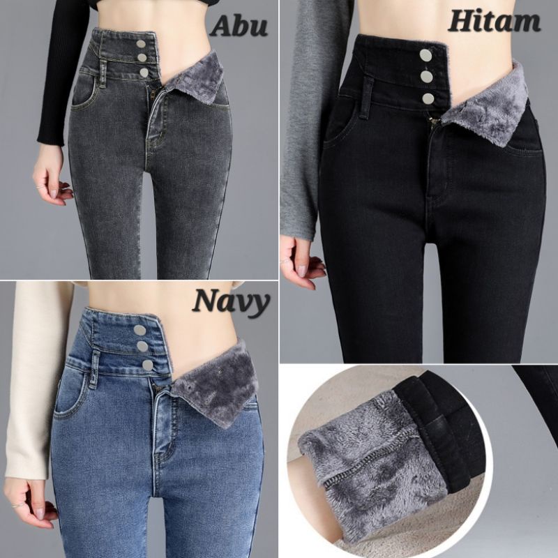 Celana Jeans Musim Dingin / Long John Thermal Leggings 011