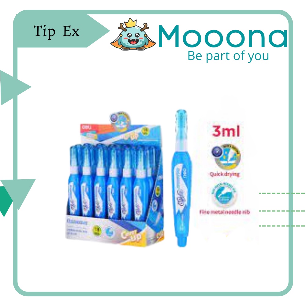 

DELI Tip Ex 3ml Cepat Kering Tidak Beracun EH10590