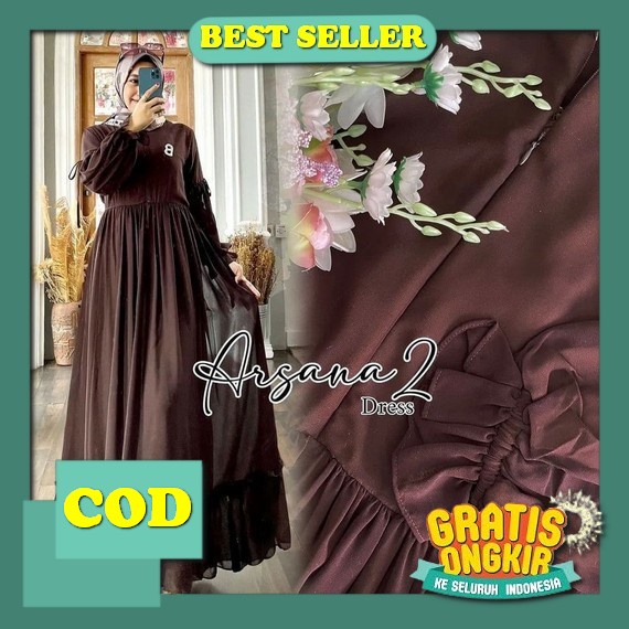 [ Promo ] Zahira Dress Busui Bahan Shakila Premium Mix Renda Gamis Wanita Terbaru 2022 Kekinian Vira