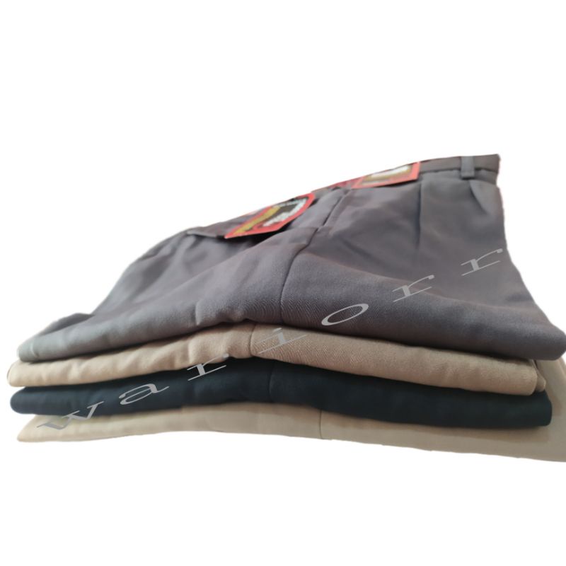 Celana Formal Pria Kerja Standar Kantor Bahan Kain Teflon Size 27-38 Murah Adem