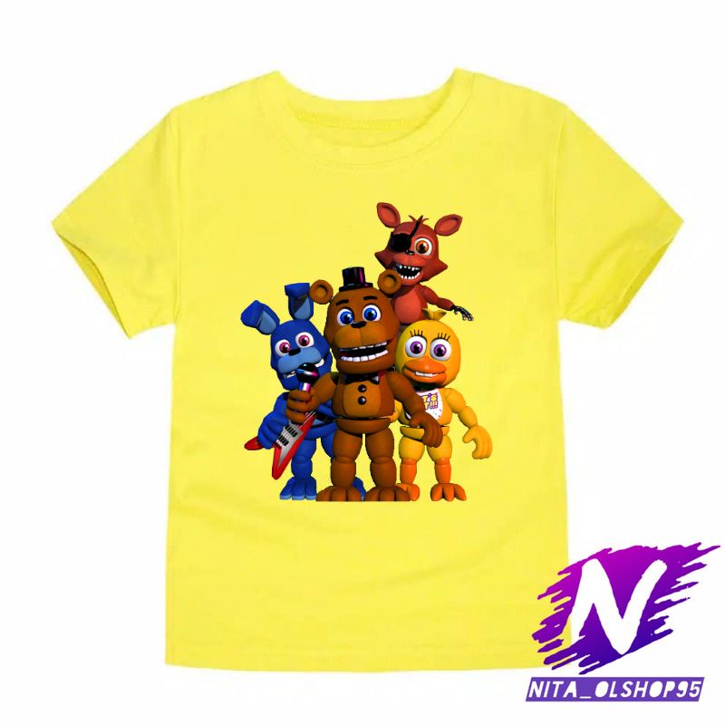 baju anak kaos anak chibi freddy FNAF