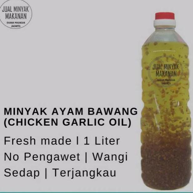 

(D-R1R») Minyak Ayam Bawang untuk Masak (Chicken Garlic Oil for Cooking) 1 Liter siap dikirim
