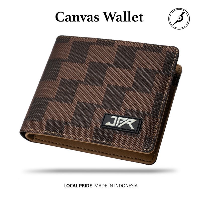 JFR Haka Wallet Dompet Pria Bahan Kanvas Army JP55