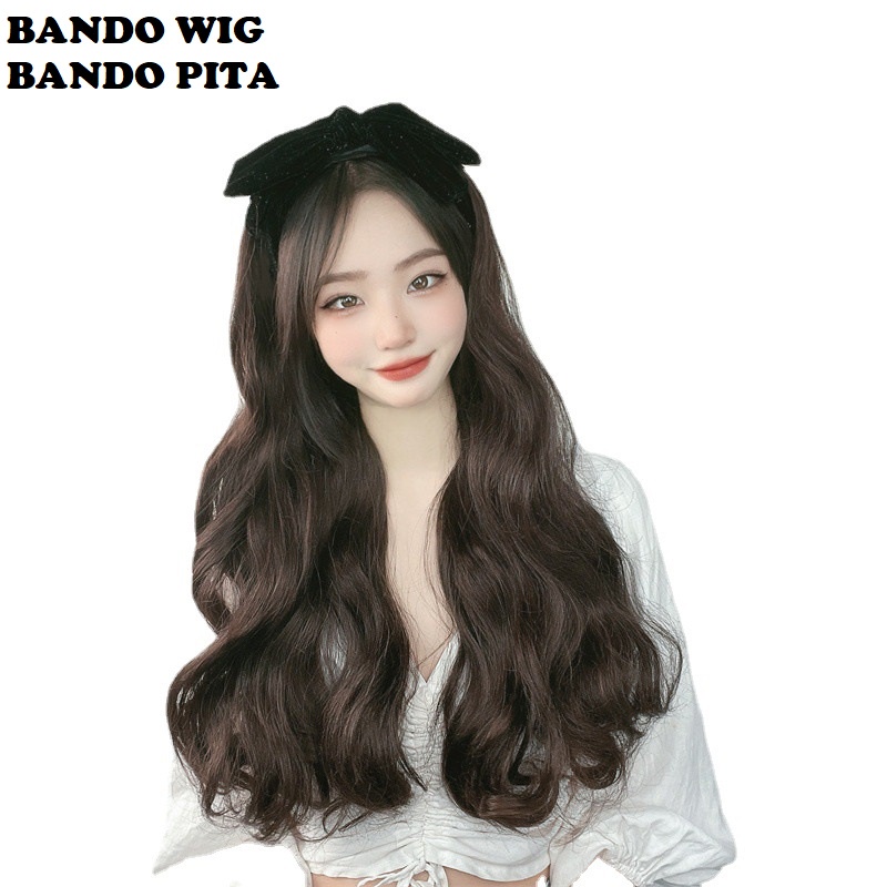 Wig Bando Cantik Simple Wanita Korean Version Model Panjang dan Sebahu (KIM)