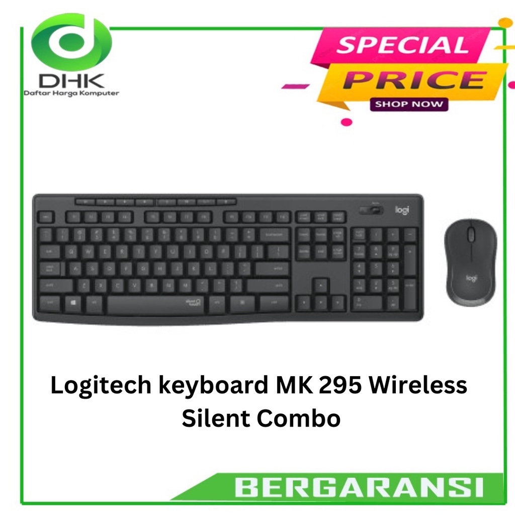 Logitech keyboard MK 295 Wireless Silent Combo