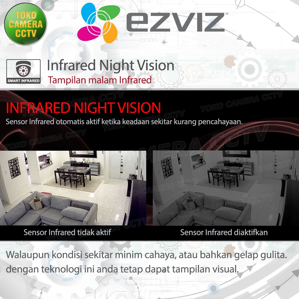 CCTV WIFI KAMERA IP CAMERA EZVIZ C6N 4MP 2K