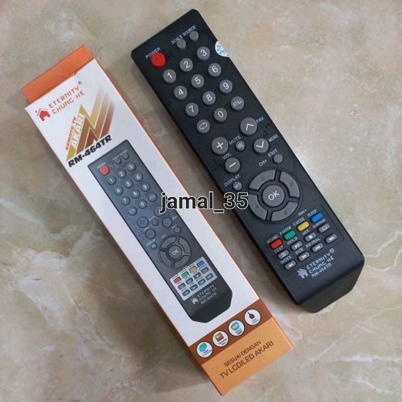 REMOTE REMOT TV AKARI/KIRANA LCD LED HD TV MULTI CHUNG HE TANPA PROGRAM