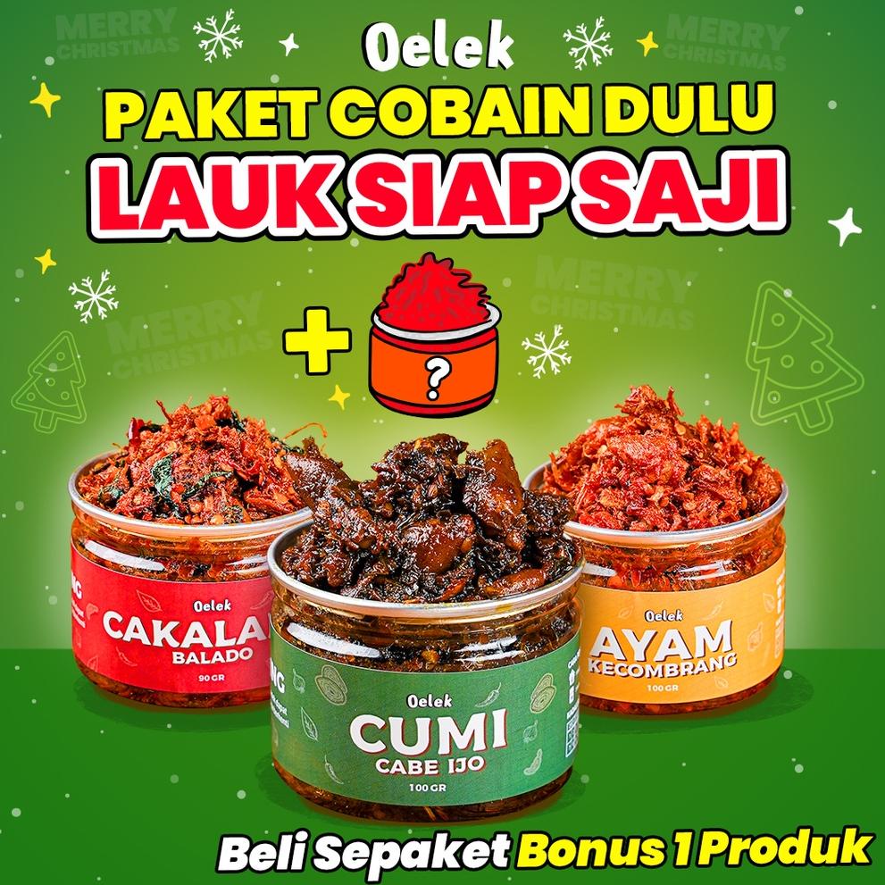 

3.3 MALL Oelek Paket Cobain Dulu Si Laoek / Cakalang Balado / Cumi Cabe Ijo / Ayam Kecombrang / Lauk Siap Saji