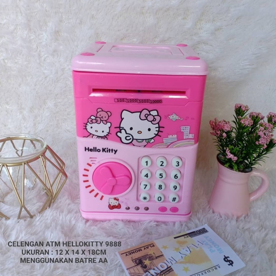 Mainan atm deposito box hellokitty
