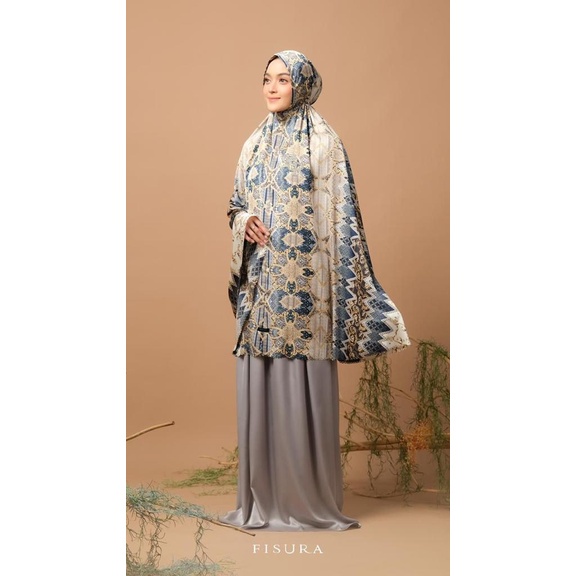 Mukena Mukenah Silk Premium Terbaru Aisyah Printing Pearl Series Ori Fisura Scraft BY QOID