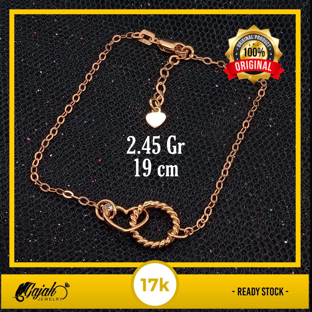 Gelang emas 17K - 2.45 gr kadar 750 - 4026