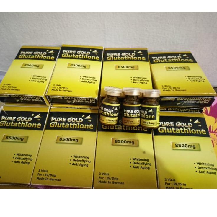 BIG SALE ECER PURE GOLD PURE GLUTATHIONE 8500MG ECERAN PURE GLUTATIONE 8500 MG 1 VIAL PURE GOLD ORIG