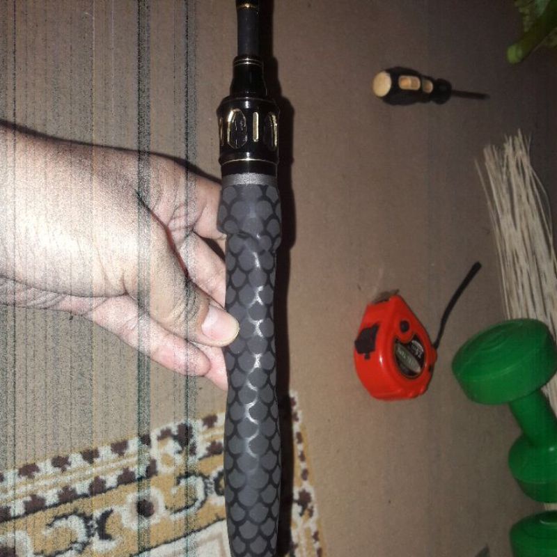 Joran iroly angker pe 1-3 karbon hollow, fuji alconite, mulus, dipke baru 2 kali di galatama patin