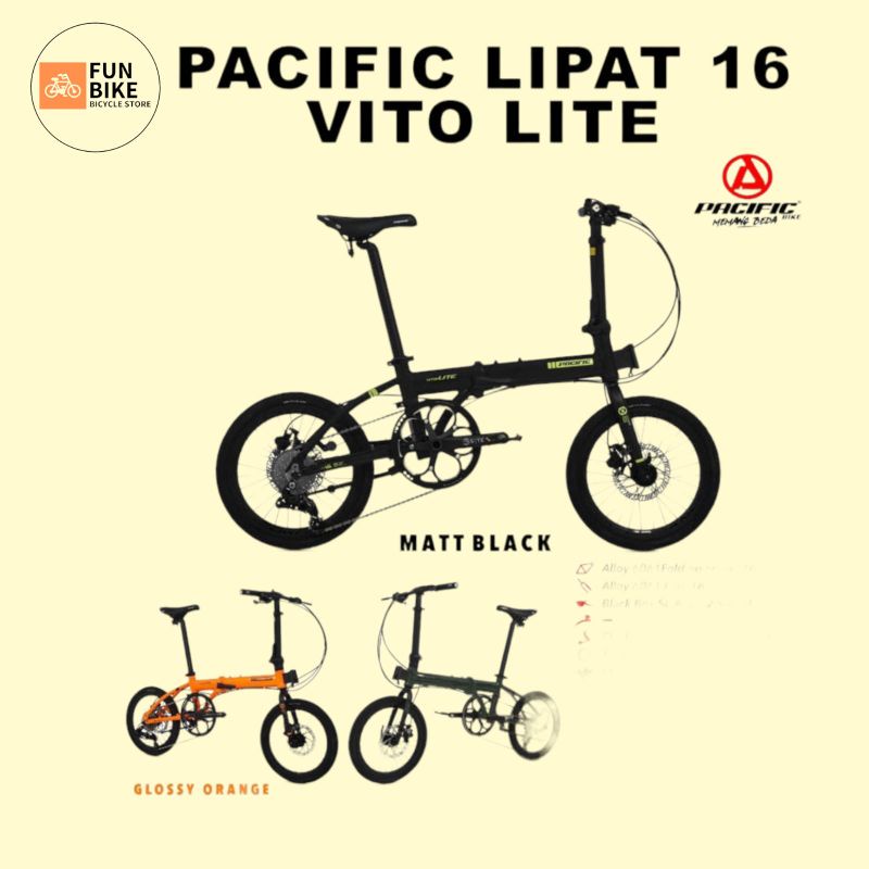 Sepeda Lipat 16 Inch - Pacific Vito Lite