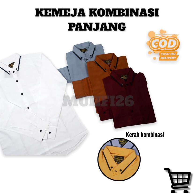 HEM PRIA POLOS LENGAN PANJANG | KEMEJA KANTOR | KEMEJA FORMAL | KEMEJA POLOS PRIA | HOT PRODUK