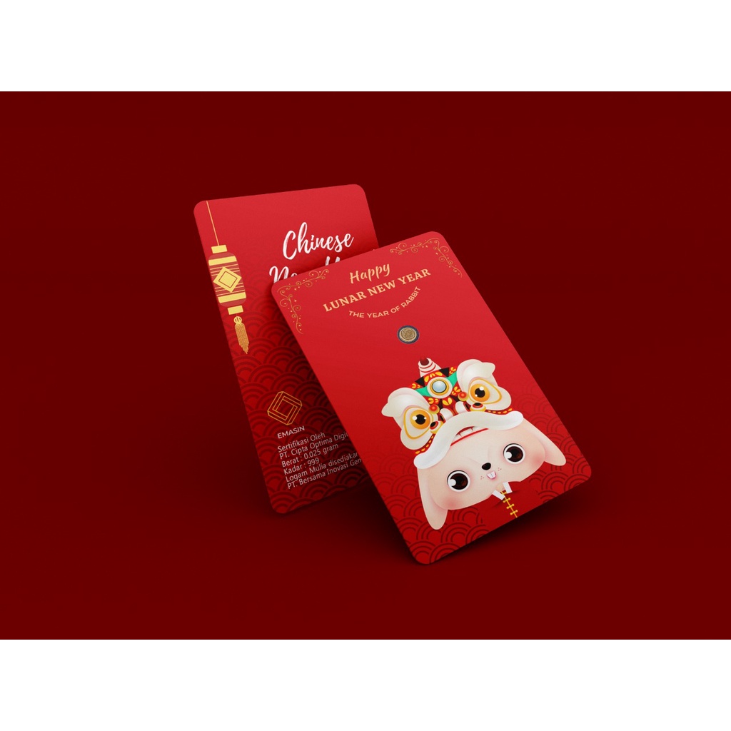 Logam Mulia Emas 24k Edisi Imlek 0,5- 1gr Emasin Gold