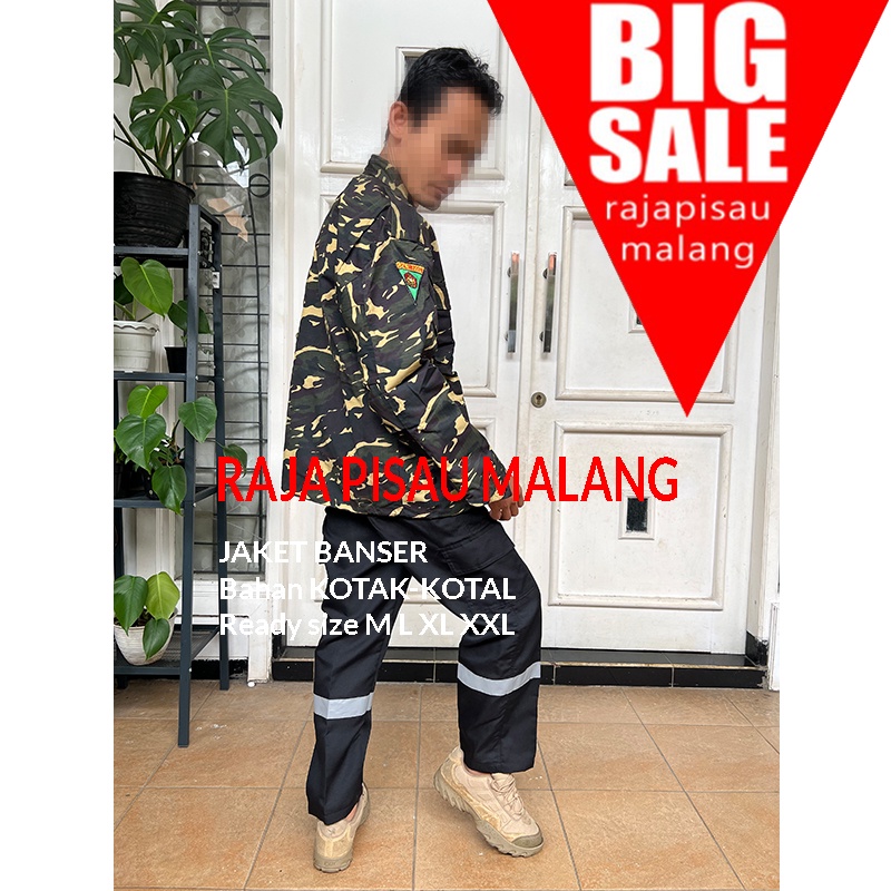 Jaket Banser BOLAK - BALIK TANPA GRATIS NAMA BORDIR