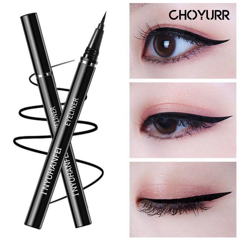 【COD】Eyeliner Waterproff Pensil Alis Cair Warna Hitam Anti Air Pen Pencil Aksesoris Kecantikan Korea Cair Warna Hitam Anti Air Make Up-CH