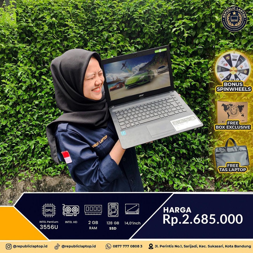 ACER PENTIUM 2GB 128GB Win10 14"