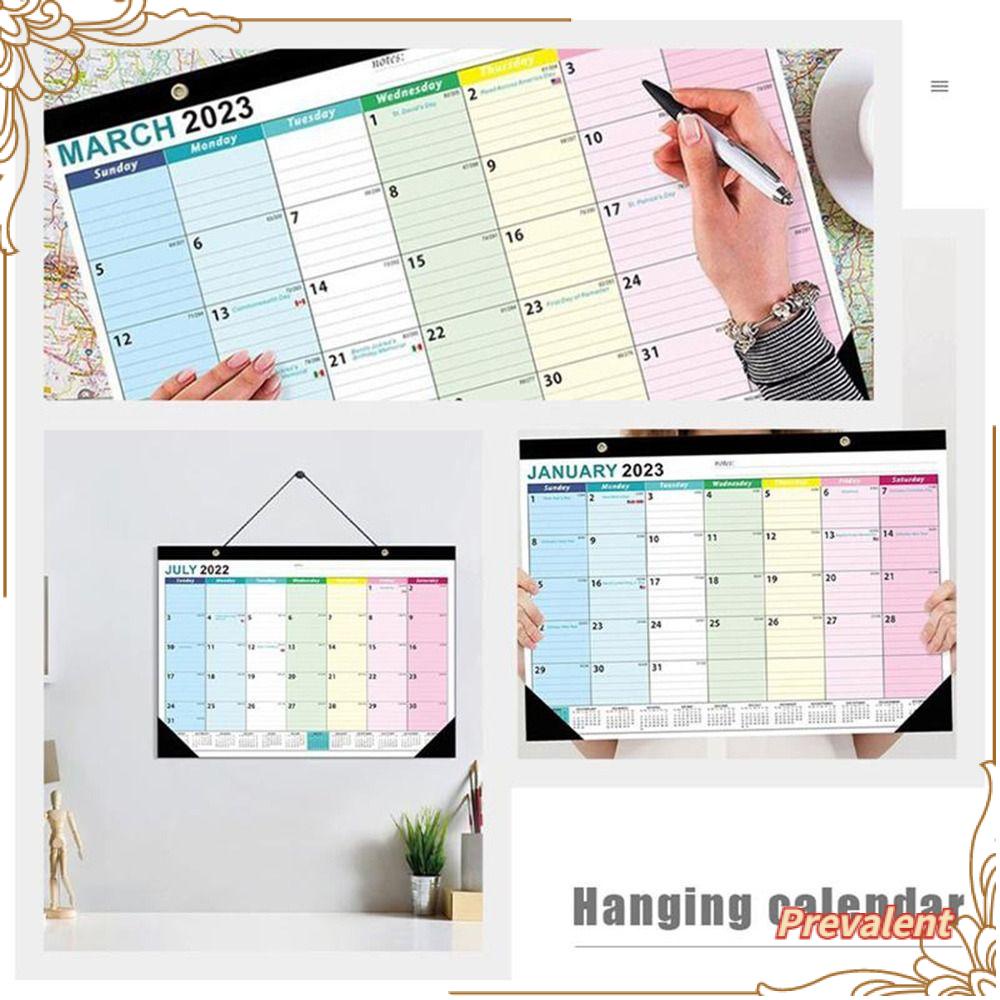 Preva Kalender Dinding Kreatif2023Hadiah Tahun Baru Tahun Akademik Perencanaan Vertikal Kalender Rumah Tangga Untuk Teman Kalender Gantung