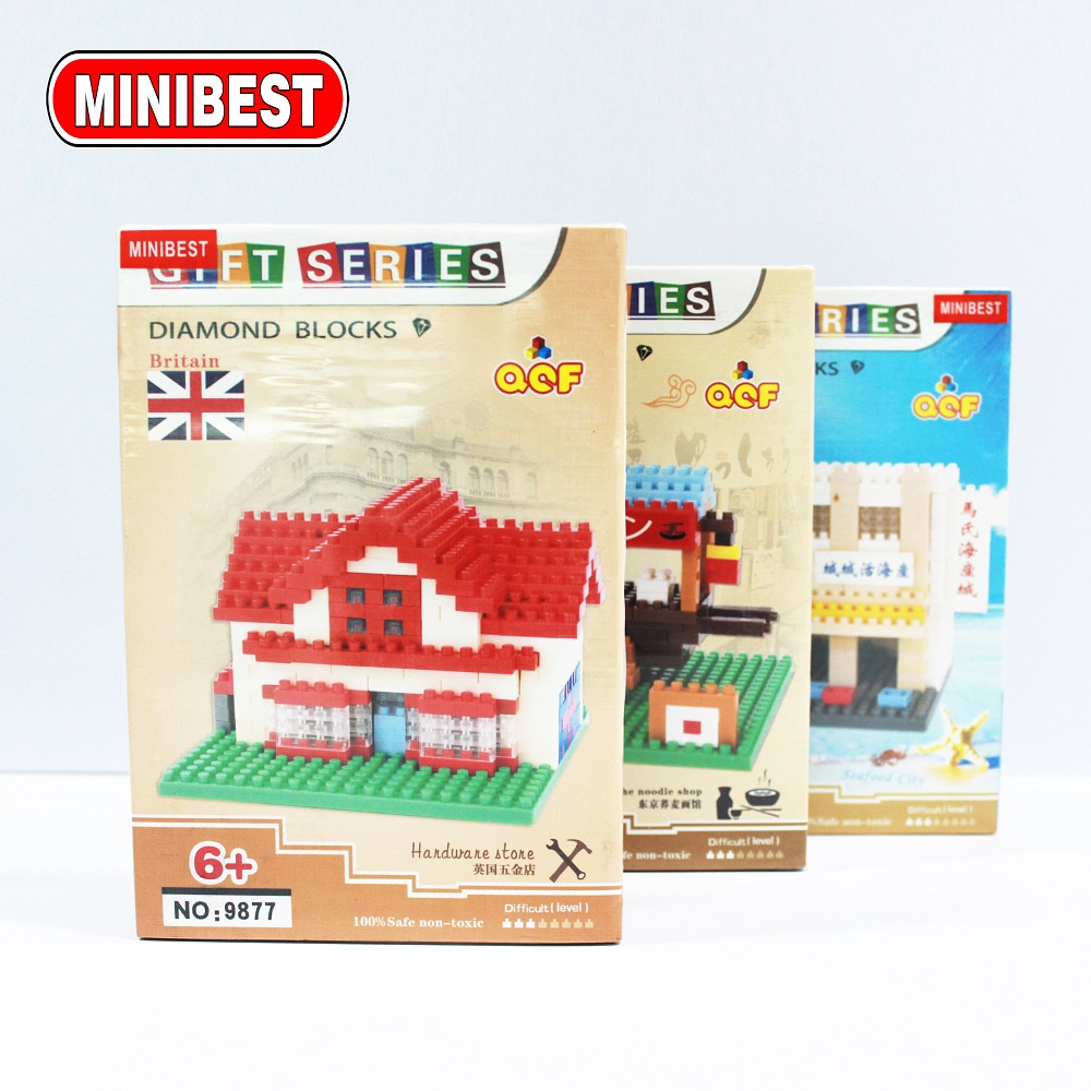 [MB] Mainan Motorik Lego QCF Diamond Blocks Big Medium Bongkar Pasang