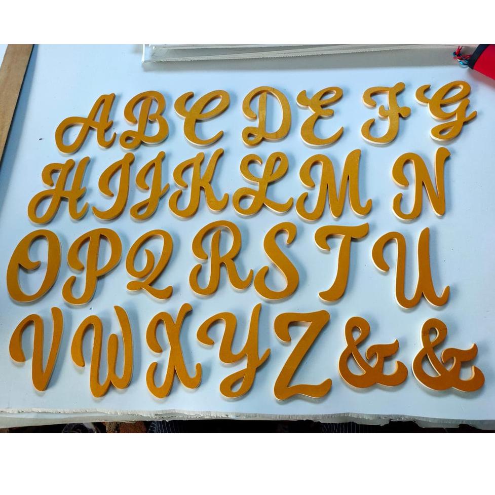 FM.21De22c • huruf iniai abjad Wedding A sampai Z bahan spon karet anti patah ,anti remuk ,anti sobe