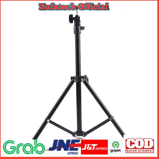 TaffSTUDIO Portable Light Stand Tripod 160/180cm for Studio Lighting - W803 - Black