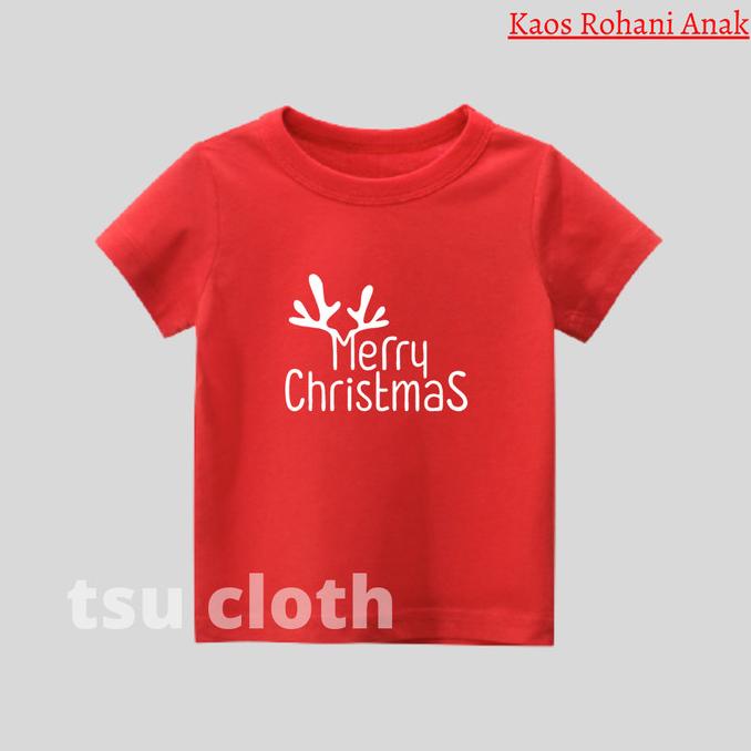 Kaos Natal Anak / Baju Natal Anak / Kaos Merry Christmas Anak Christmas Sale