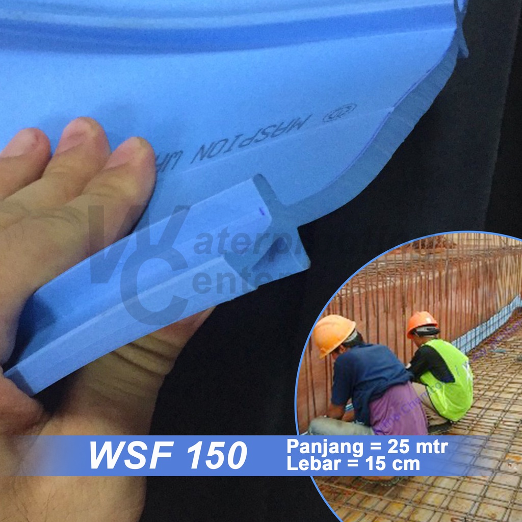 Waterstop PVC Maspion - WSF 150 Panjang 25 Meter