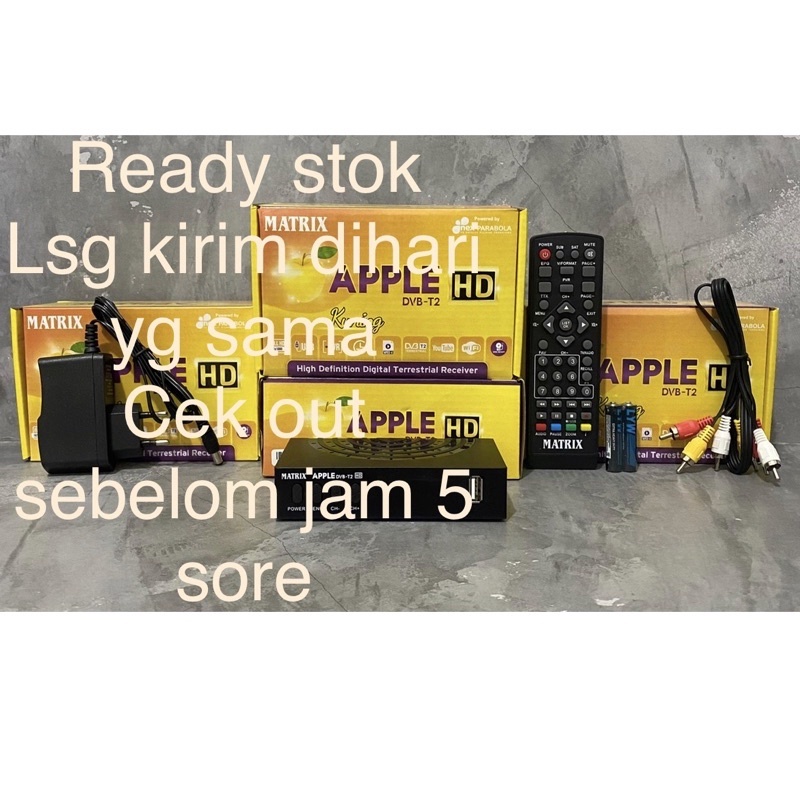 SET TOP BOX APPLE KUNING DVB-T2
