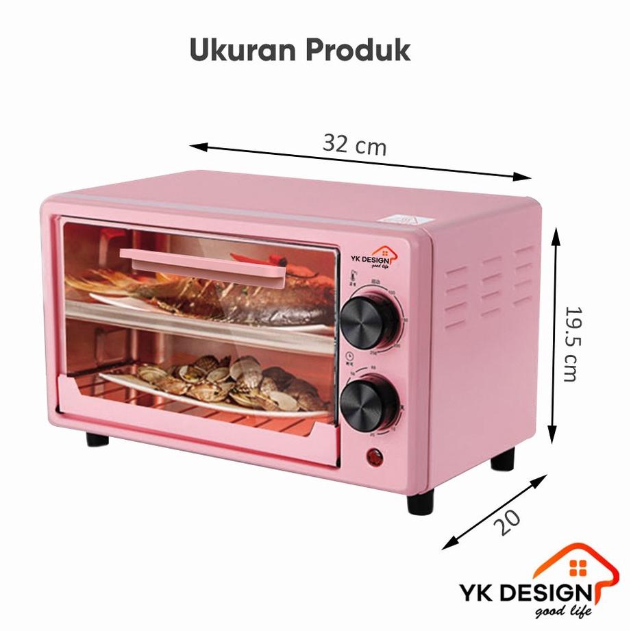 Booming YK DESIGN OVEN PEMANGGANG PENGAHANGAT MAKANAN DAGING KUE SOSIS KAPASITAS 12 LITER YK-812B