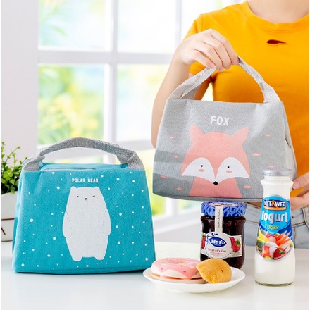 TAS BEKAL KARAKTER LUNCH BAG COOLER TAS BEKAL ALUMUNIUM MOTIF | FADHILAH SHOP BJB