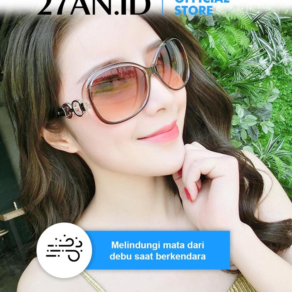 ⚡TOK SIAP 【COD ( 27AN.ID ) Kacamata Wanita  KM27 Fashion Sunglasse  B12