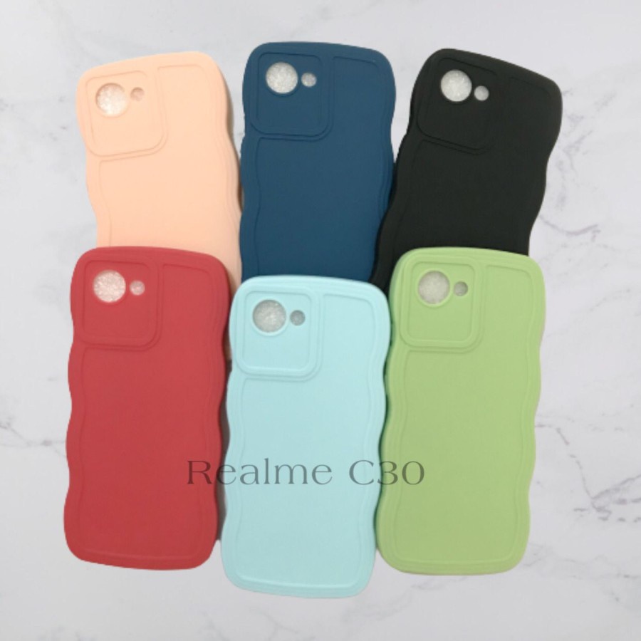 CASE REALME C30 -  SOFTCASE SILIKON GELOMBANG WAVY PRO CAMERA - GA