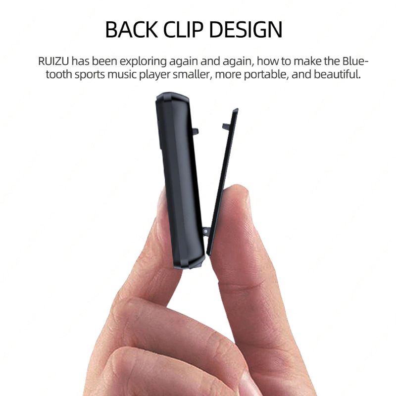 Ruizu X55 Pedometer Bluetooth mp3 Player 8gb back clip sport portable music FM radio video Walkman ebook reader