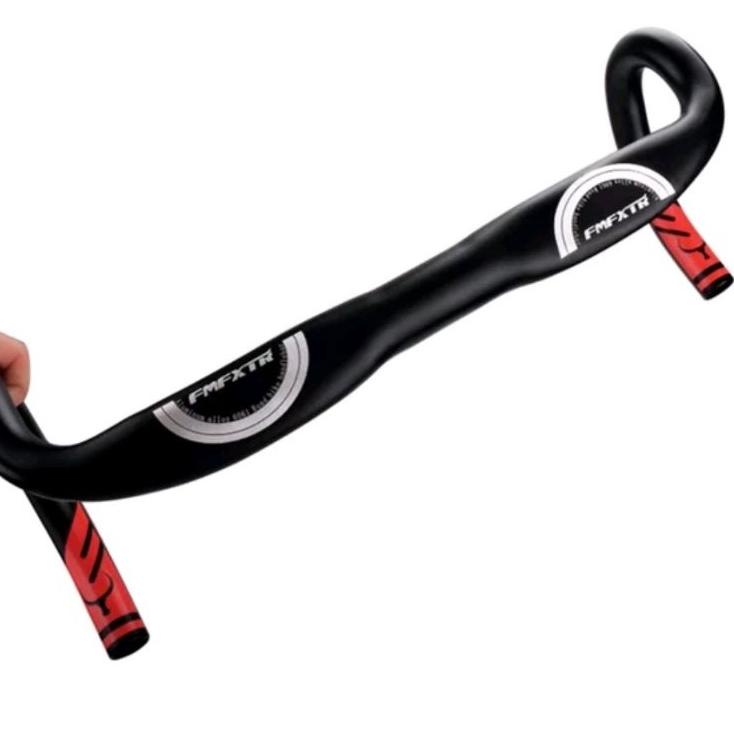 Cuci Gudang Handlebar Dropbar FMFXTR Stang Drop Bar Sepeda Balap Roadbike Road Bike Aero Pipih Alloy