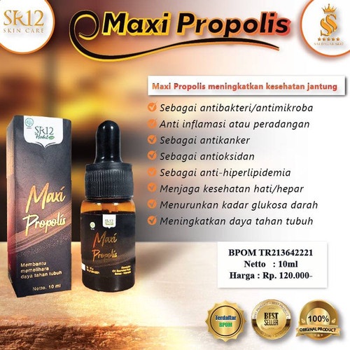 Obat Penyubur Kandungan Agar Cepat Hamil Dalam 1 Minggu Bpom - MAXI PROPOLIS SR12 - Pengental Sperma
