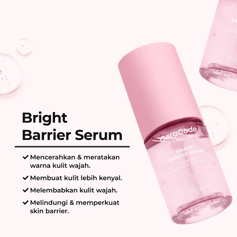 Ceracode Barrier Gel Moisturizer Sunscreen Toner Bright Acne Deep Barrier Serum