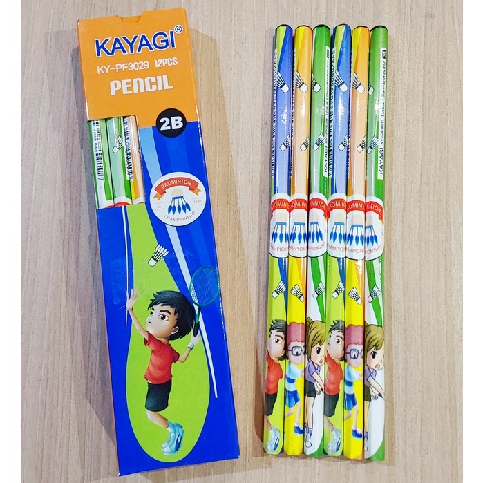 

(PAK) Pensil Kayagi 2B KY-PF3029 / Pensil Kayagi / 2B 1 Box 12 Pcs