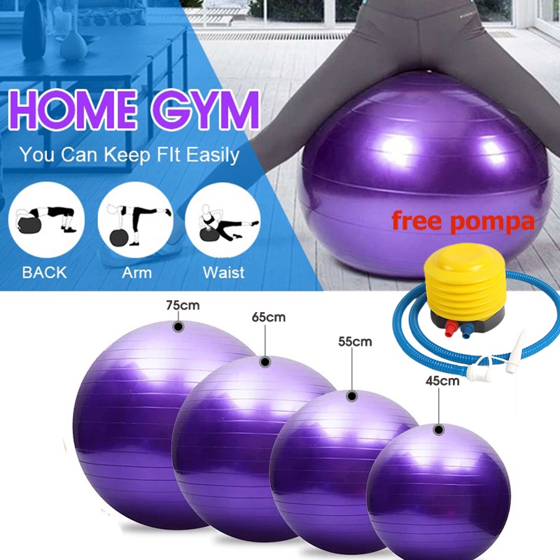 Jual Gymball Bola Senam Yoga 55 CM 65 CM 75 CM Gym Ball Fitness Ball