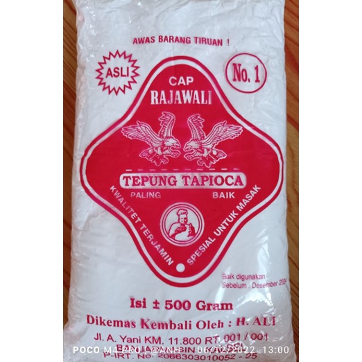 

TEPUNG TAPIOCA/KANJI CAP RAJAWALI 500g