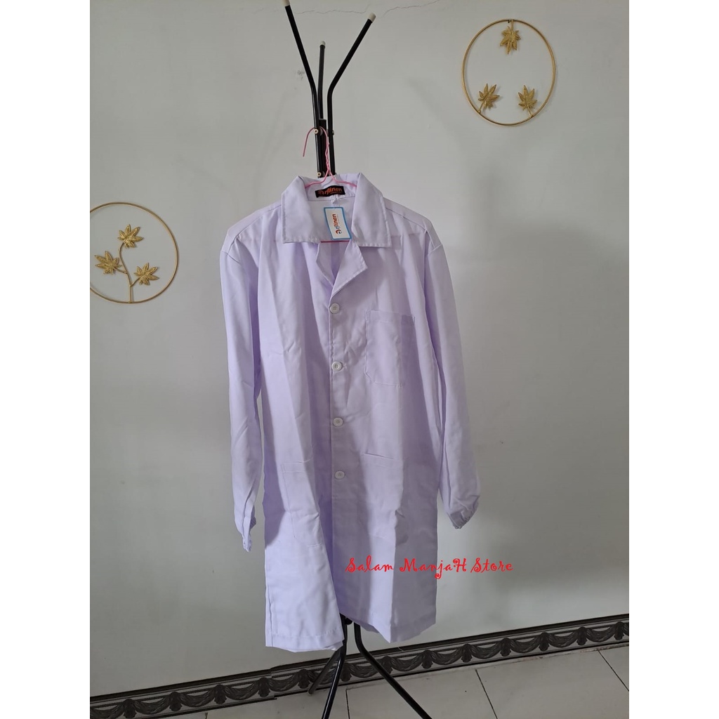 Baju Labolatorium/Baju Lab laki Laki Perempuan Ukuran XL