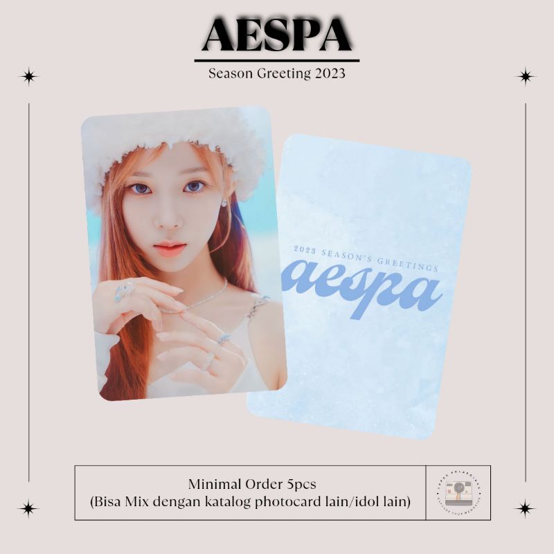 PHOTOCARD AESPA - SEASON GREETING 2023