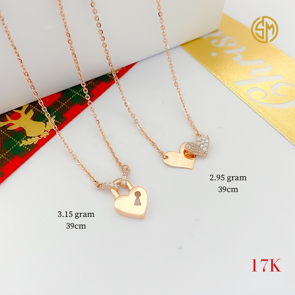 Kalung Love Pendant STAMP 750 17k - SUMBER MAS INDONESIA