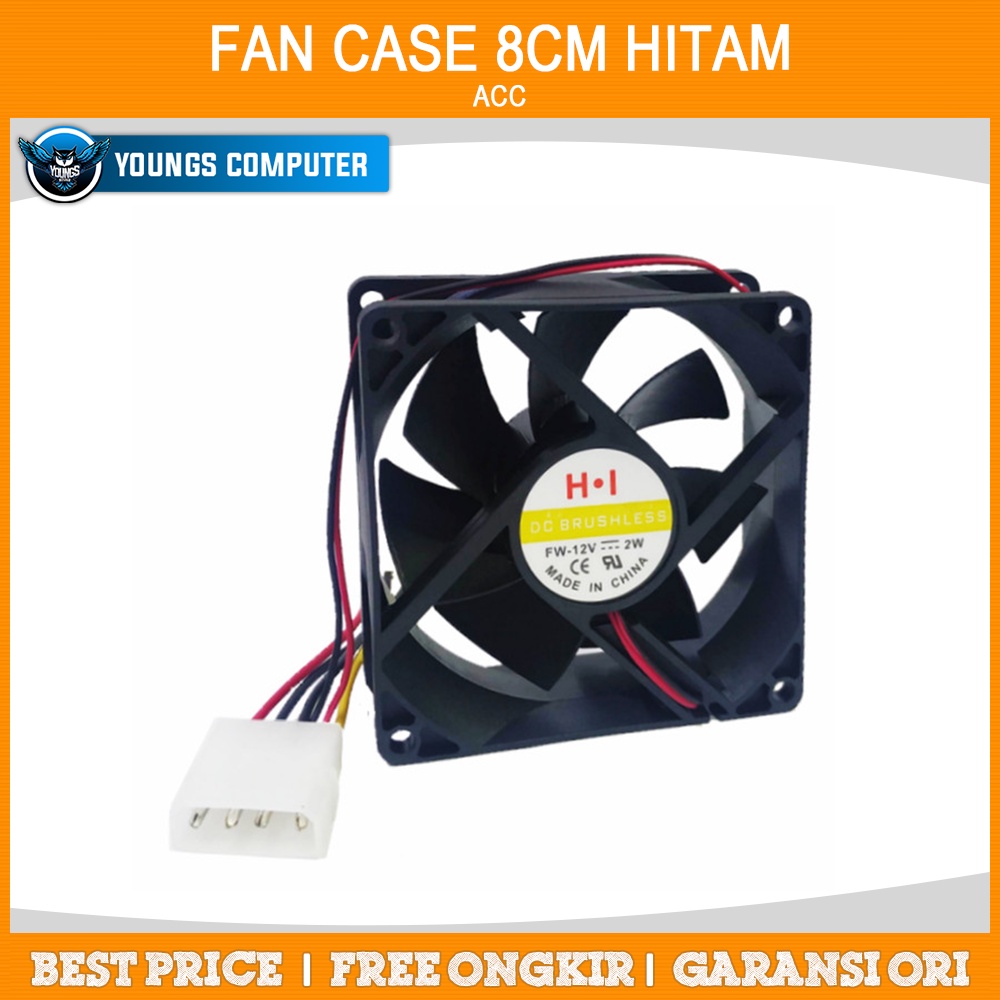 FAN CASE 8CM HITAM KIPAS CASING