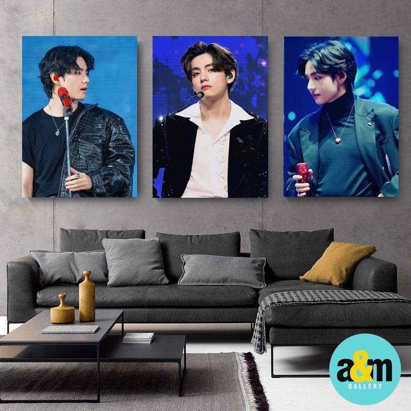 Poster Kayu KIM TAEHYUNG V BTS FANCAMEdition I Hiasan Dinding Dekorasi Kamar I Poster Kayu K-POP Dekorasi Kamar - A&amp;M